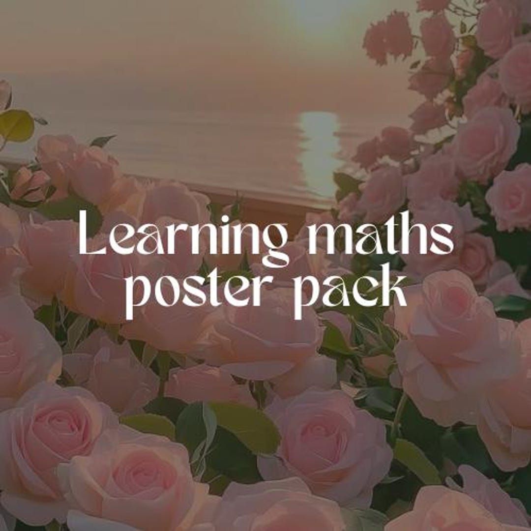 Learning Maths Resource Poster Pack - Etsy