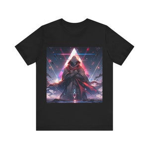 アニメトラベラーユニセックスジャージー半袖Tシャツ