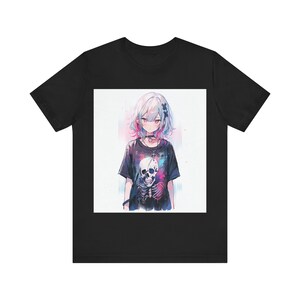 キュートなゴスガール ユニセックス ジャージー 半袖 Tシャツ