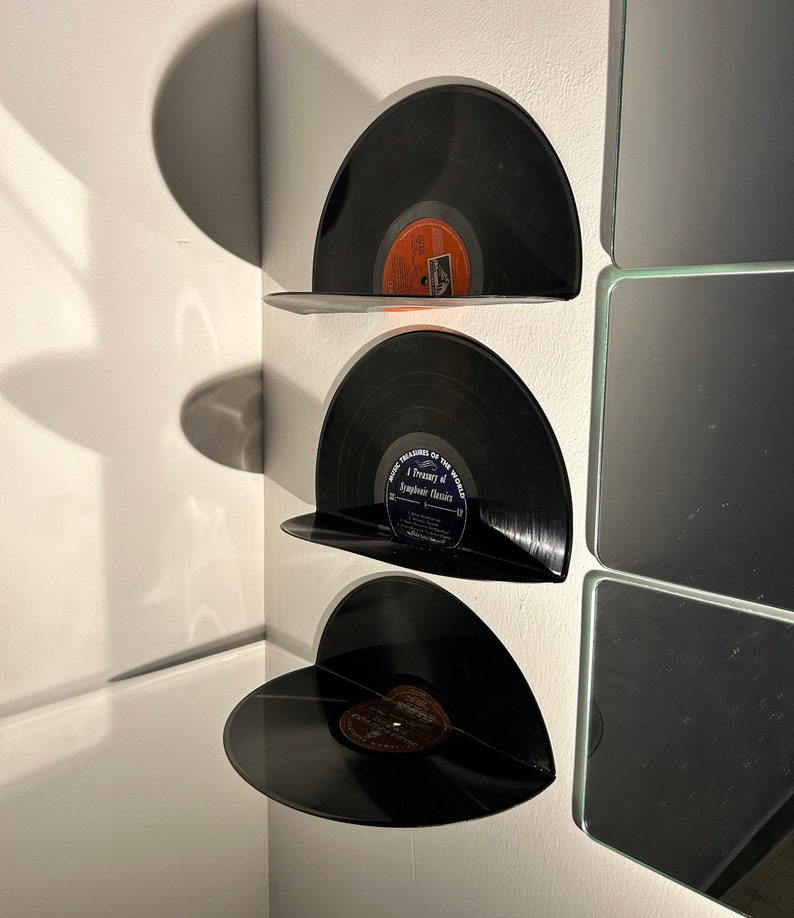Vinyl Shelf Creative Home Storage Floating Vinyl Record Wall Display