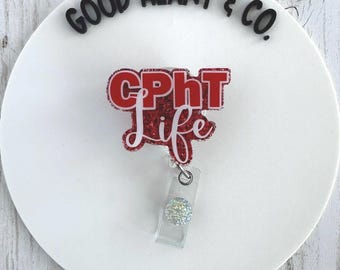 Portatarjetas CPhT, Portatarjetas de técnico de farmacia, Portatarjetas de farmacia, Portatarjetas RX, Técnico de farmacia certificado