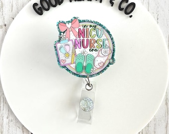 Nicu Badge Reel, In My NICU Nurse Era, Nurse Badge Reel, Hospital Badge Reel, NICU Crew Badge Reel, Nurse ID Holder