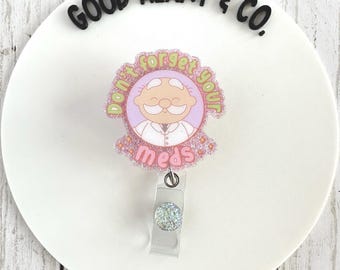 Simi Badge Reel, Remember to Take Your Meds Badge Reel, Nurse Badge Reel, Mexican Badge Reel, Mexico Badge Reel