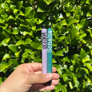 Personalized Glitter Pen, Custom Glitter Pen, Pen Lover Gift, Personalized Gift for Her