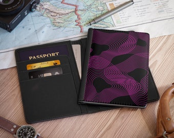 Passport Cover Pink Wavvy