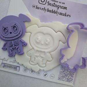 Lab Style STL Cookie Cutter – Inspired Pop Mart Style – Cute Monster Set – 3D Printable Digital Download – STL File – Lovely Bubbly Makes