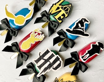 Hazza Potter Themed Layered Cupcake Topper Bundle - Customisable - Choice of designs - Lovely Bubbly Makes