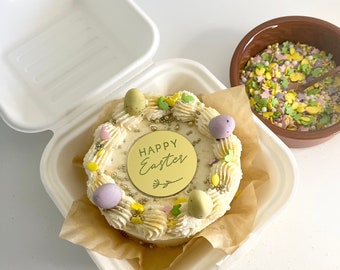 Acrylic ‘Happy Easter’ Disc - Happy Easter Cake/Cupcake Disc Topper- Acrylic Topper
