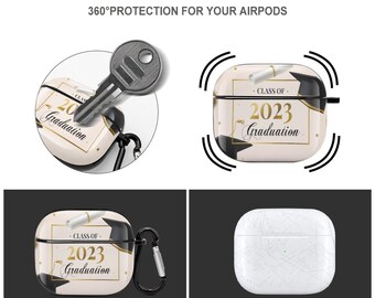 Customized Photo Airpods Headphone Case, 2023 Graduation Commemorative Airpods Headphone Case, Airpod 1/2/3/Pro/2Pro Headphone Case