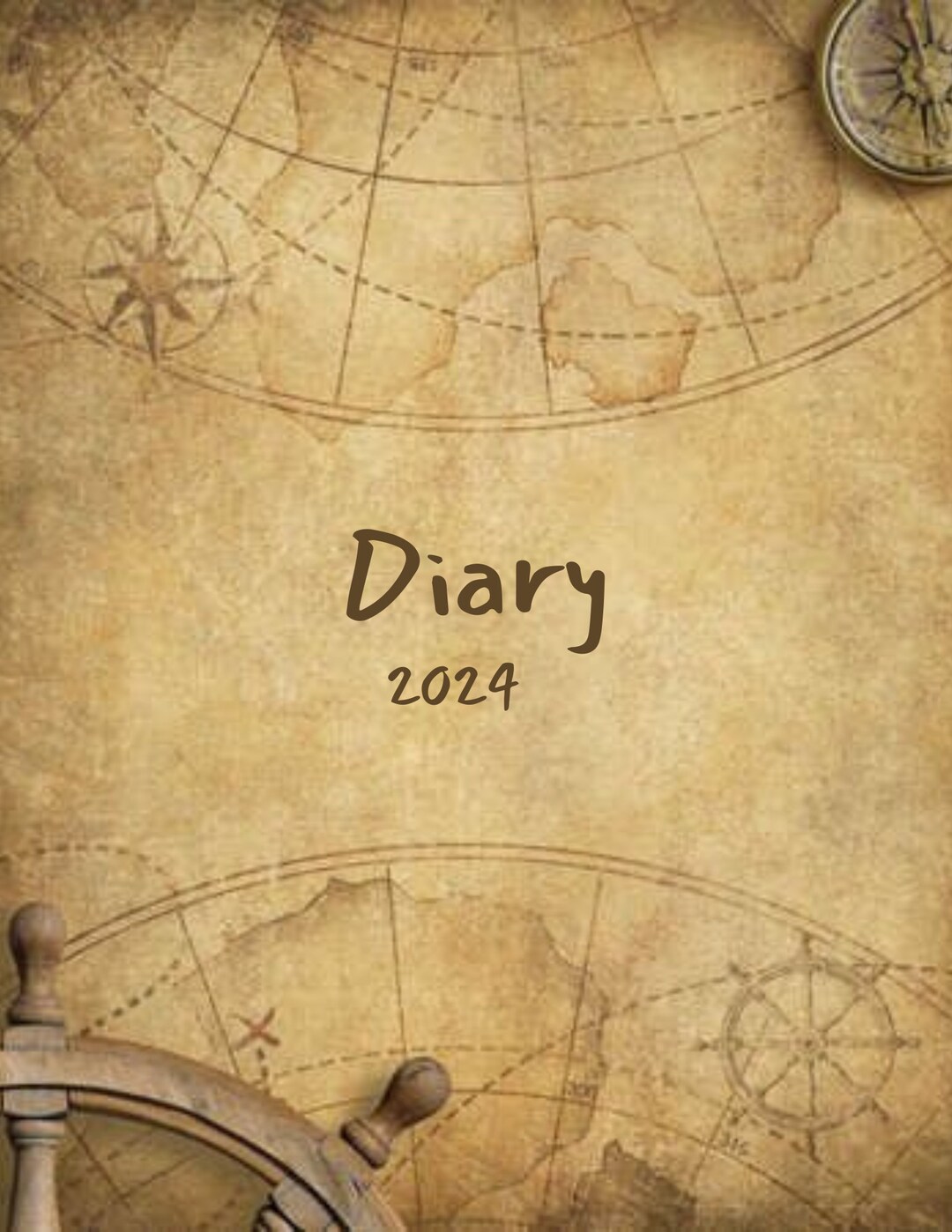 2024 Diary Cover Page Printable and Editable Cover Page Etsy Australia