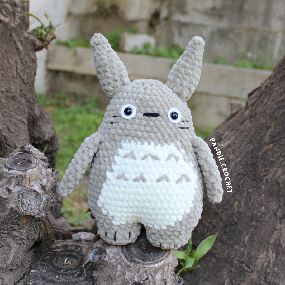 あぃんととろ Totoro 3-1 Crochet Pattern, Totoro, Sunflower Totoro, Sakura