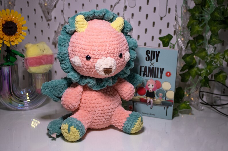 Chimera-san plush, handmade, amigurumi plush, SpyxFamily, Mr chimera image 1