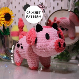 Fat Nuggets Crochet Pattern, Hazbin Hotel, Angel Dust Pig, Fat Nuggets Plush