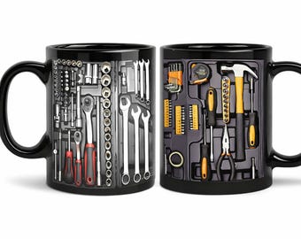 Toolbox Mug Mechanic Gift,Builder Coffee Cup,Novelty Father's Day Gift for Him,11oz