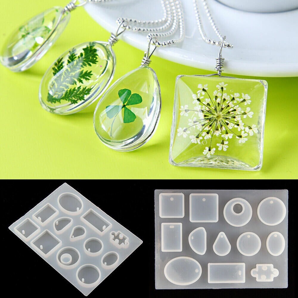 Hair Pin Resin Molds Barrette Resin Molds DIY Casting Mold Hair Clip  Silicone Molds Jewelry Molds for Epoxy Resin Hair Pin Keychain Pendant 