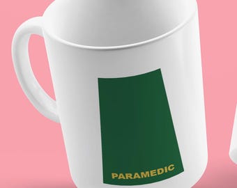 Paramedic Mug – Personalised – Custom Rank & Name – Ambulance Service Gift
