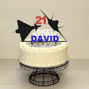 Customisable RAF Fighter Jets Cake Topper - Choose Any Colour