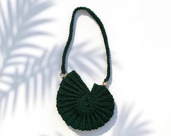 Crocheted shell bag | Shell bag | Summer bag | Beaded bag | Gift idea | Summer vacation | Beach bag | Bridal bag