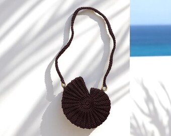 Crocheted shell bag | Shell bag | Summer bag | Beaded bag | Gift idea | Summer vacation | Beach bag | Bridal bag