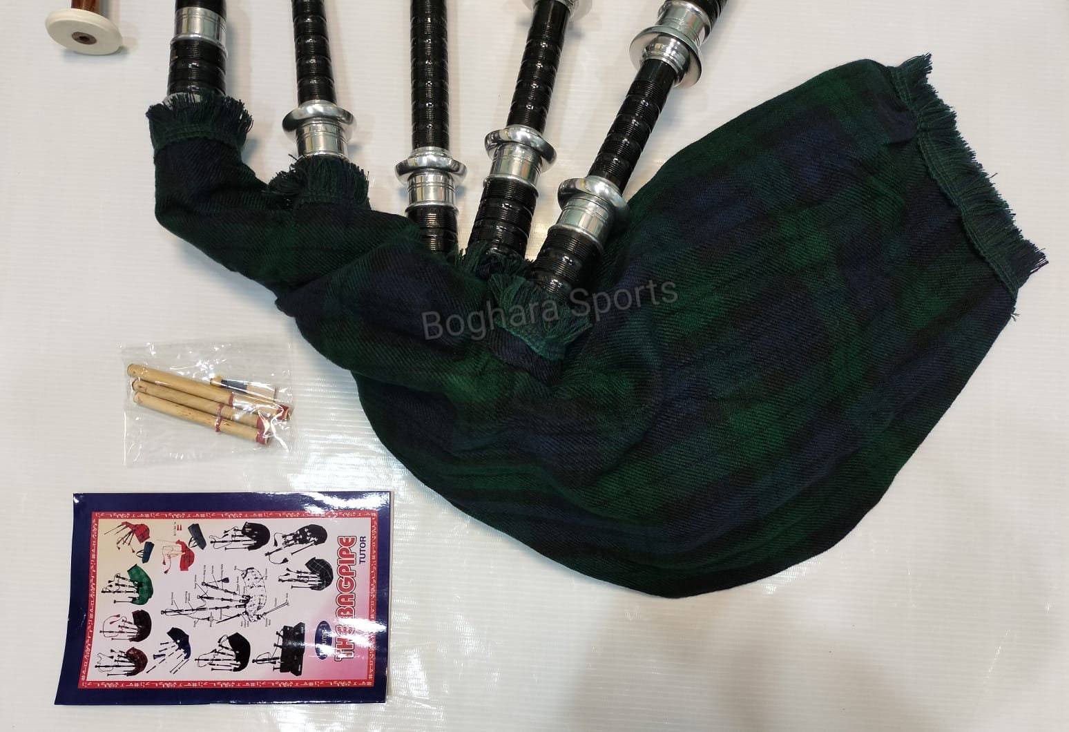 Black Watch Premium Quality Bagpipes Full Set With Book Learn Etsy