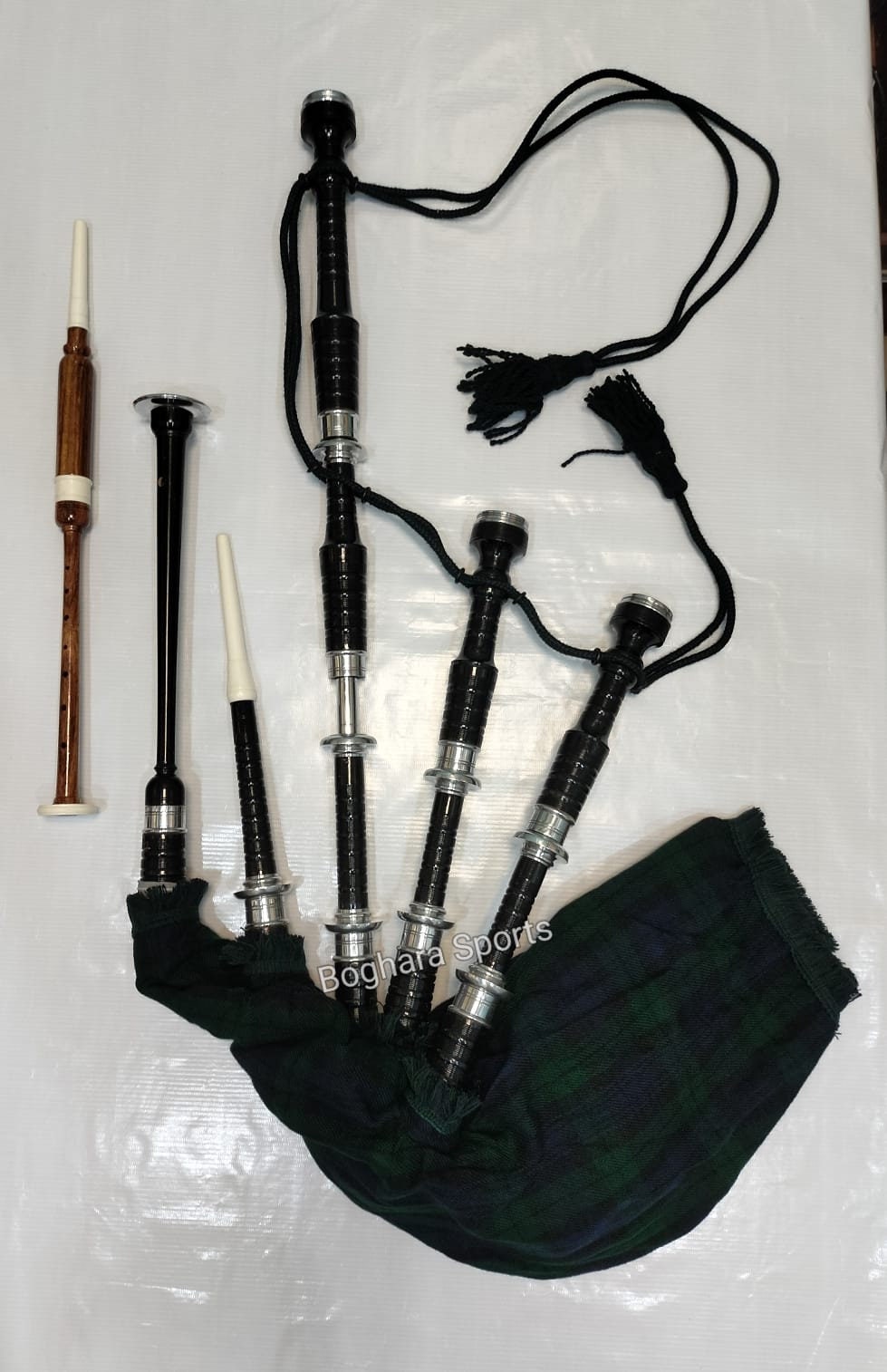Black Watch Premium Quality Bagpipes Full Set With Book Learn Etsy