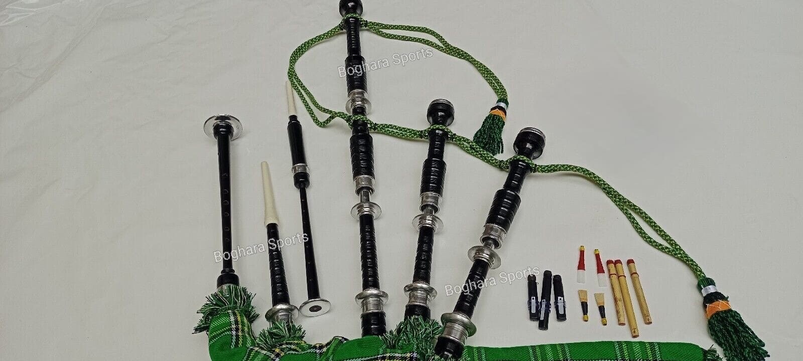 Irish Bagpipes Beginner Full Set Black Finish With Accessories Etsy