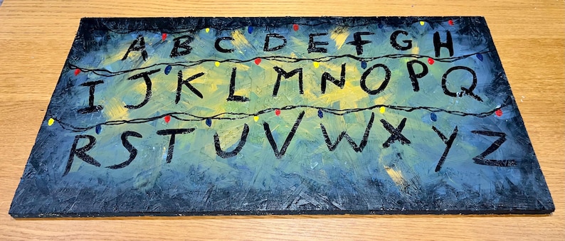 Stranger Things Alphabet Wall Plaque Picture - Etsy