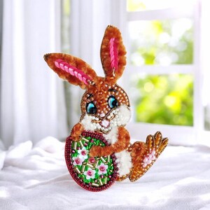 Osterhase Brosche Frühling Hase Pin frohe Ostern Tier Liebhaber Geschenk, Brosche Kaninchen Osterei Patin Mutter Schwägerin Geschenke.