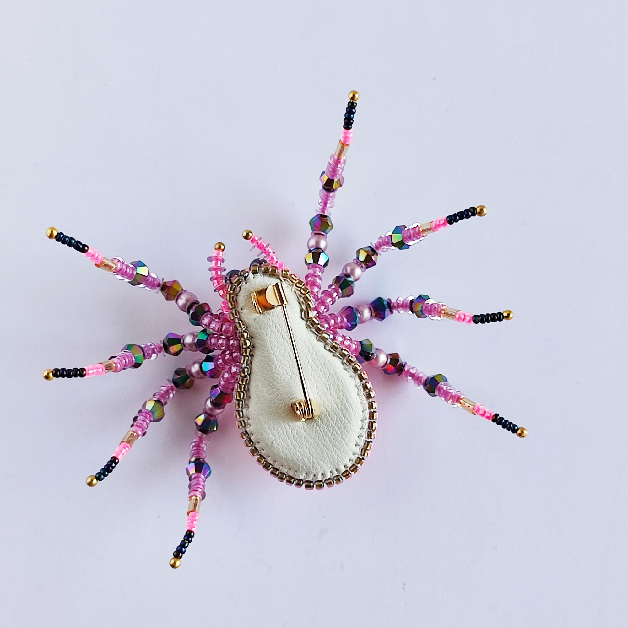 Spilla Ragno In Cristallo E Zirconi Per Halloween - Gioiello A Forma Di Ragno, Strass Brillanti, Accessorio Da Appendere A Sciarpe, Cappotti, Borse - 5