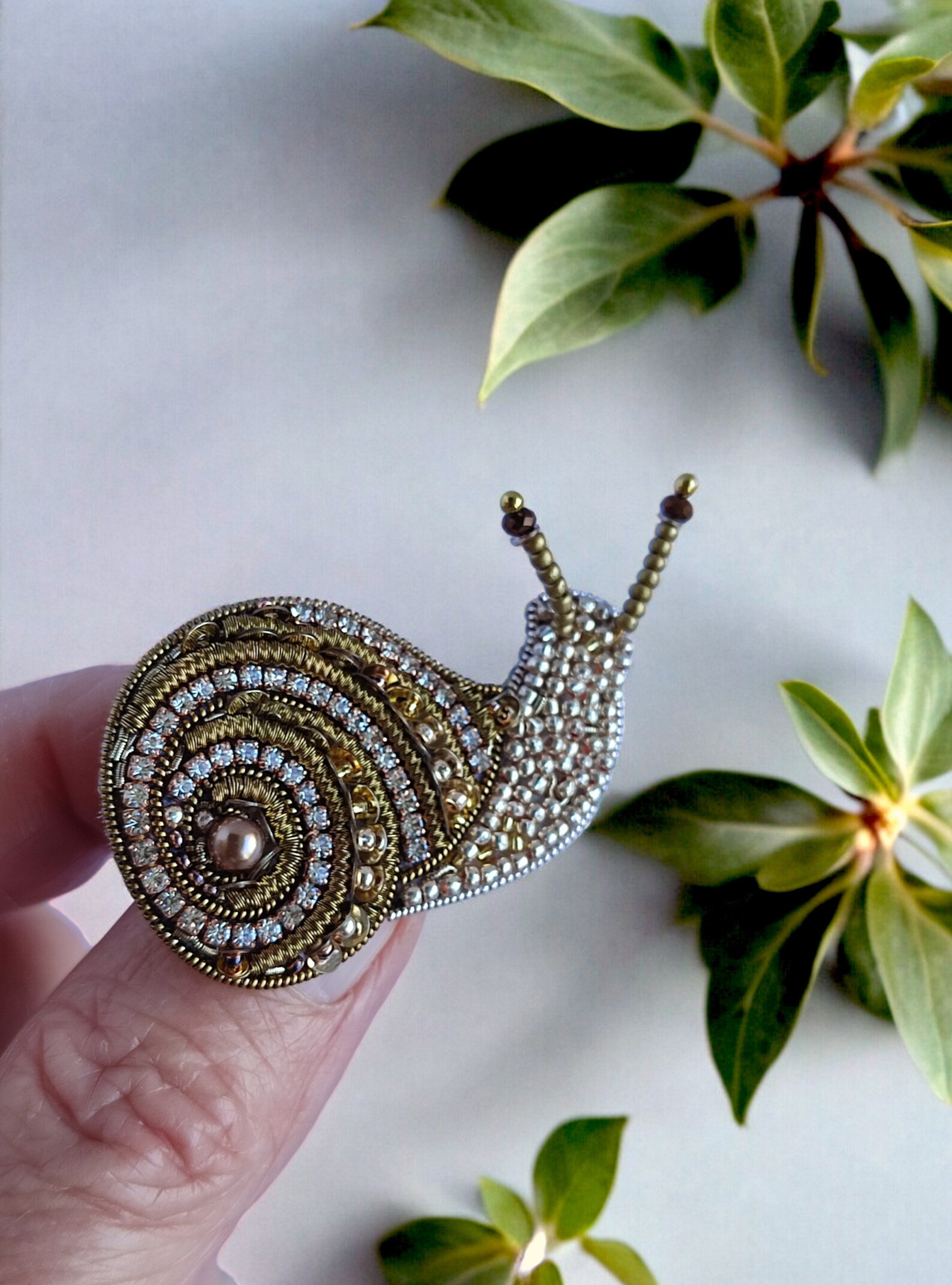 Broche - Escargot, Hérisson | Mercerie et Tissus