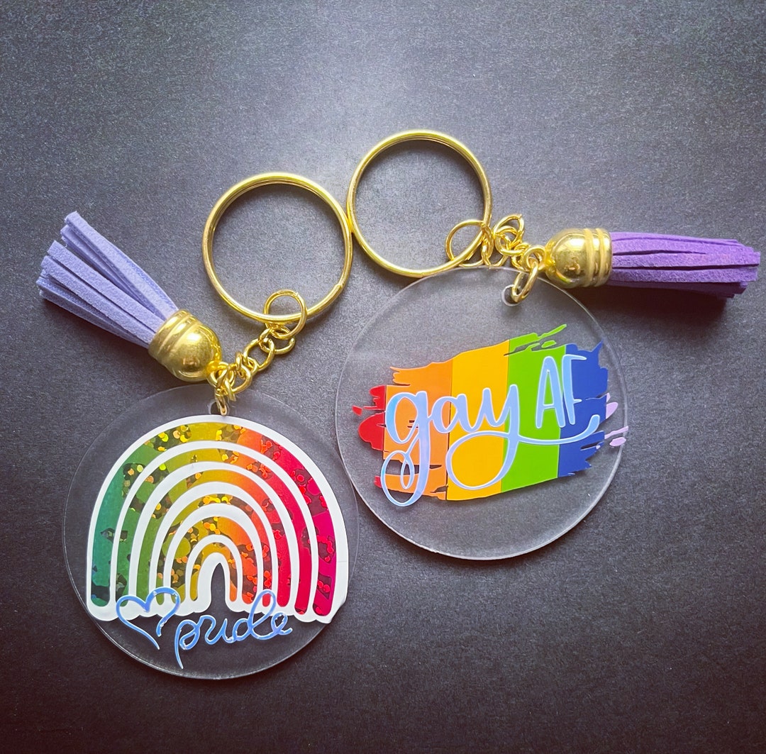 Alpha Keychains String Pride Pride Keychains - Etsy