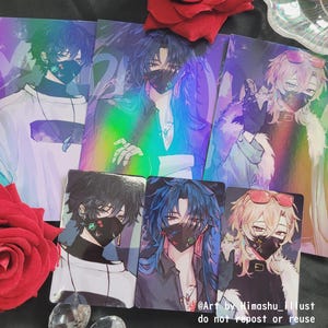 Honkai Star Rails Laser Holographisch Fanart Postkarte Fotokarte Modern maskiert AU Masterlist