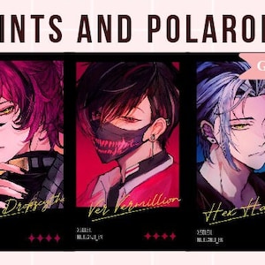 AB-Grades Nijisanji Gold foil Polaroids