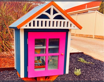 Digital Plan DIY 2 Storey Little Free Library/Street Library, PDF Printable Guide Plan, Woodworking Project