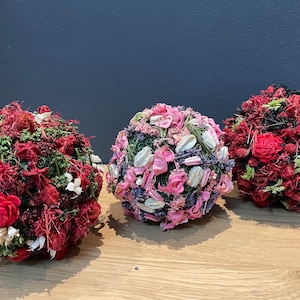 Dried flower ball dried flower dried flowers DIY gift dried flower arrangement floristry moss ball