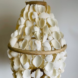 Cintre coquillage 60 cm décoration naturelle bohème maritime DIY artisanat mer