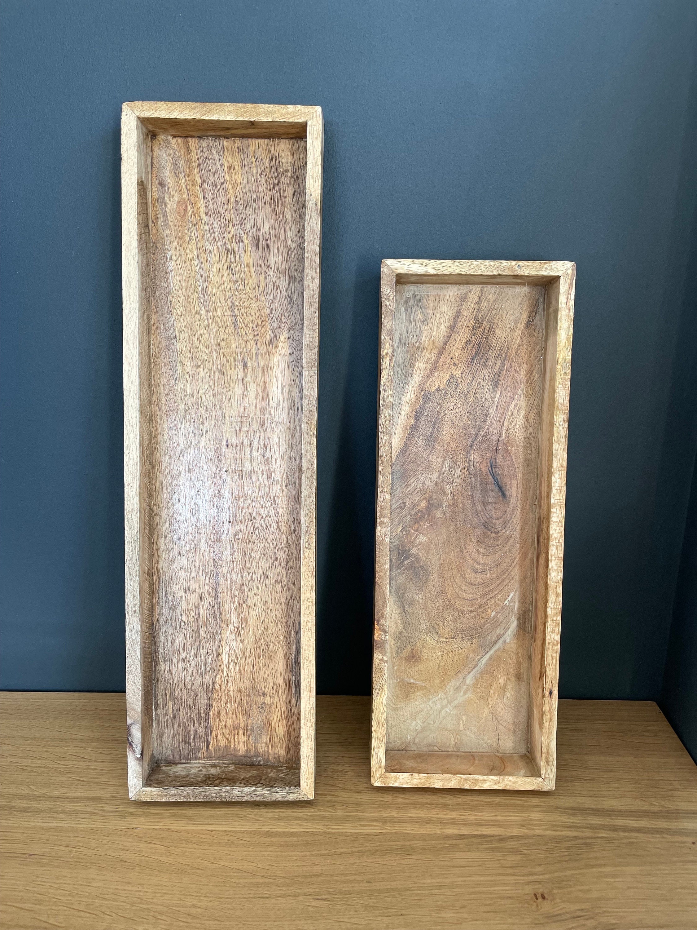 Lange holz tablett