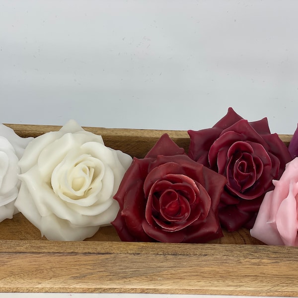 Wachsrose 7 cm 10 cm wax rose Grab Grabrose