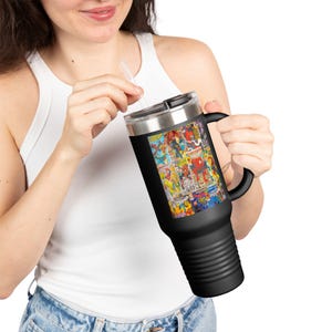 Spider-Man Insulated Travel Mug with Straw 40oz Stainless Steel Adventure Tumbler image 1