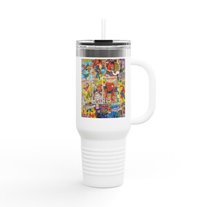 Spider-Man Insulated Travel Mug with Straw 40oz Stainless Steel Adventure Tumbler image 2