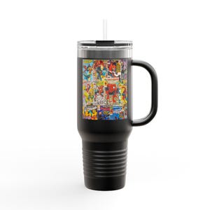 Spider-Man Insulated Travel Mug with Straw 40oz Stainless Steel Adventure Tumbler image 4