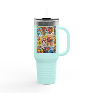 Spider-Man Insulated Travel Mug with Straw 40oz Stainless Steel Adventure Tumbler image 7