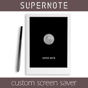 Moon Supernote screensaver #2