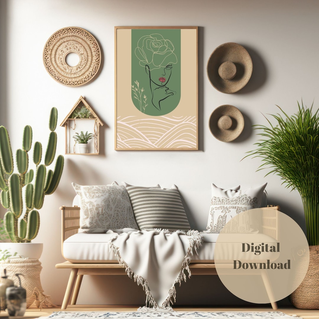 Minimalist Boho Wall Art - Etsy