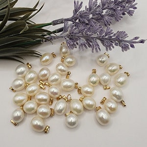 GF AAA White Edison Drop Pendants