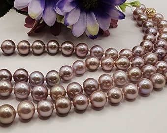AAA 10-11mm Edison Pearl Necklace w/ 14k Gold Clasp