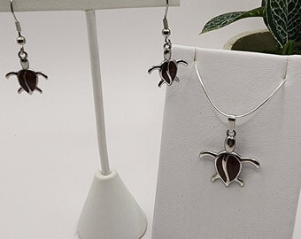 Sterling Silver Koa Wood Turtle