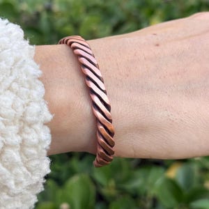 Wire Copper Bracelet, Copper Jewelry Set, Copper Arthitis, Healing Bracelet Gift, Valentine's Day Gift, Gifts for Masculine Men