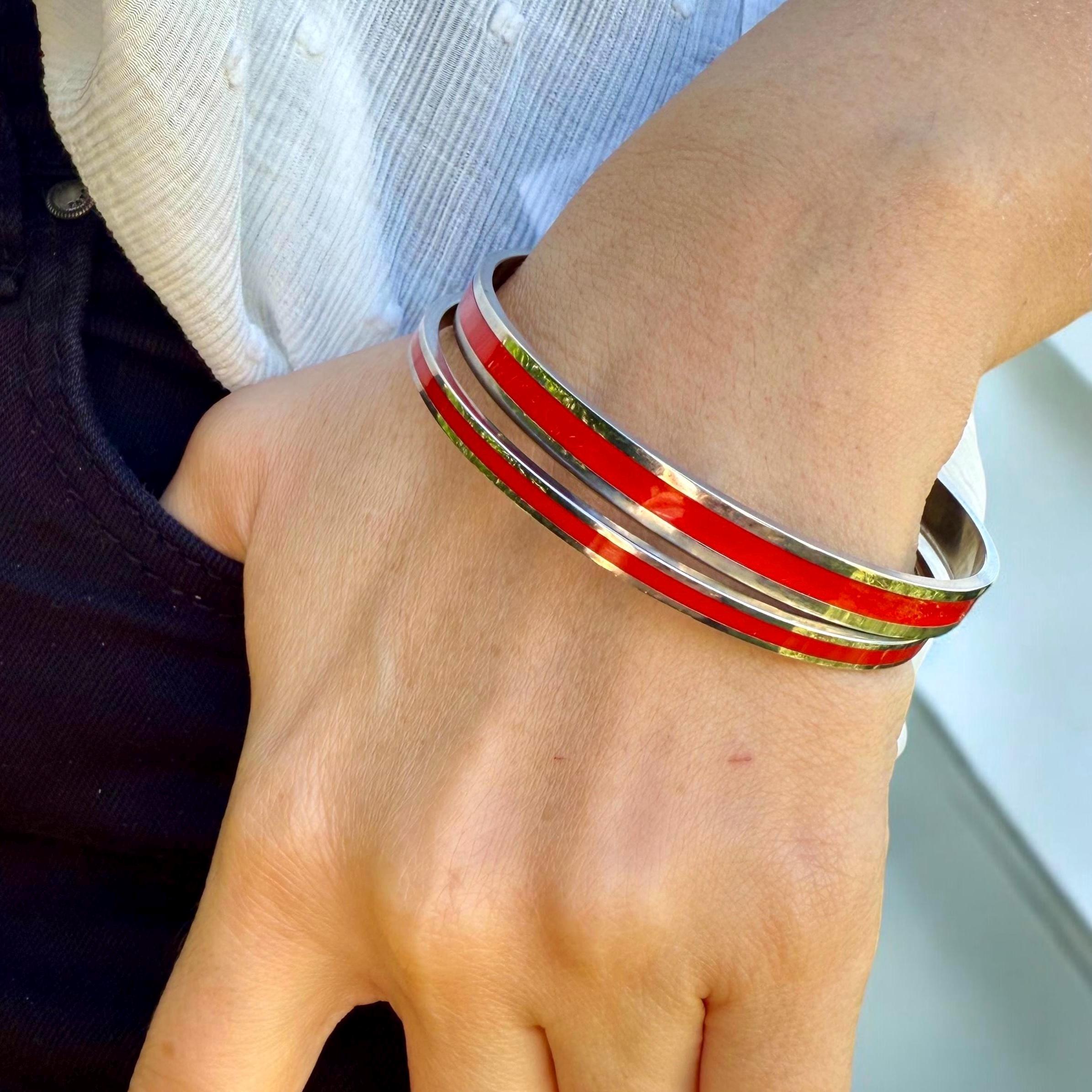 Bracelet Gourmette En Argent Massif 925 - Style Jonc Moderniste, Ancien, Occasion