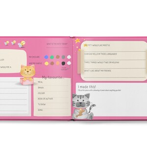 Friendship Memory Book | My Friends - Cats | Keepsake for Children | For intermediate readers (approx. 6 - 7 years old)